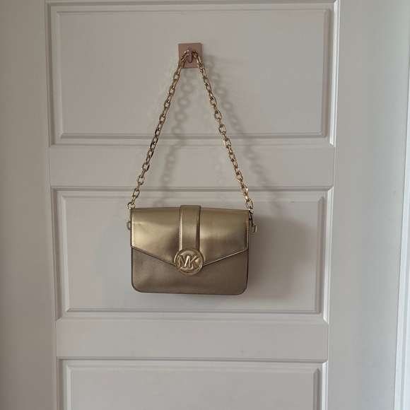 Michael Kors Gold Shoulder Bag - Picture 1 of 1